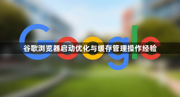 谷歌浏览器启动优化与缓存管理操作经验1