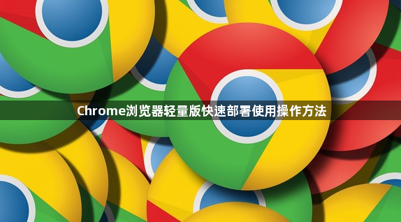 Chrome浏览器轻量版快速部署使用操作方法1