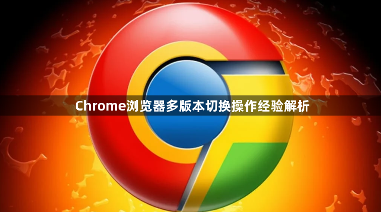 Chrome浏览器多版本切换操作经验解析1