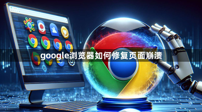 google浏览器如何修复页面崩溃1