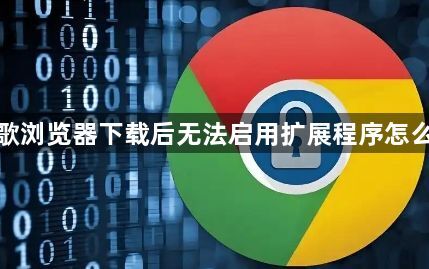 谷歌浏览器下载后无法启用扩展程序怎么办1