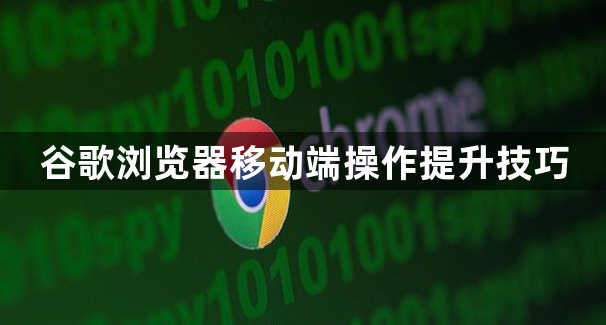 谷歌浏览器移动端操作提升技巧1