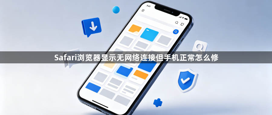 Safari浏览器显示无网络连接但手机正常怎么修1