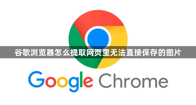 谷歌浏览器怎么提取网页里无法直接保存的图片1