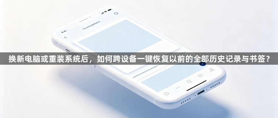 换新电脑或重装系统后，如何跨设备一键恢复以前的全部历史记录与书签？1