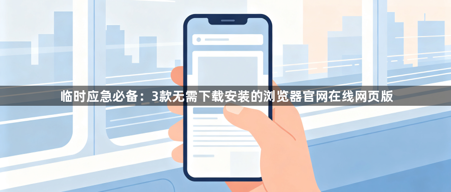 临时应急必备：3款无需下载安装的浏览器官网在线网页版1