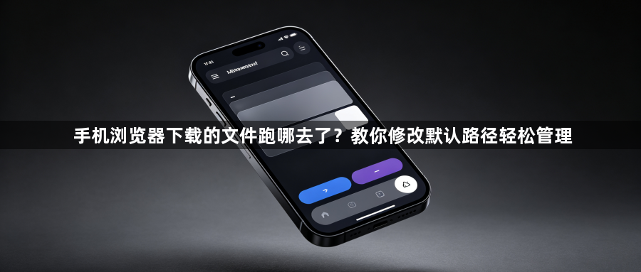 手机浏览器下载的文件跑哪去了?教你修改默认路径轻松管理1