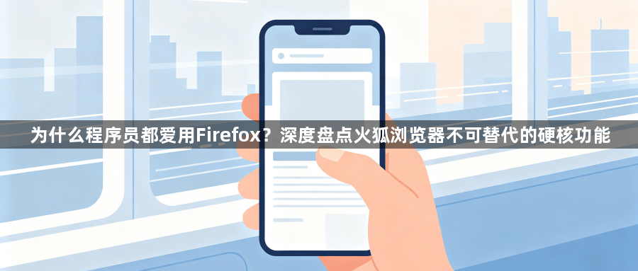 为什么程序员都爱用Firefox?深度盘点火狐浏览器不可替代的硬核功能1
