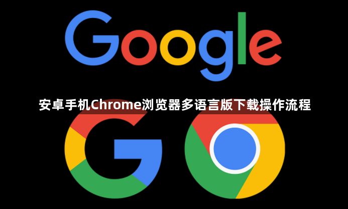 安卓手机Chrome浏览器多语言版下载操作流程1