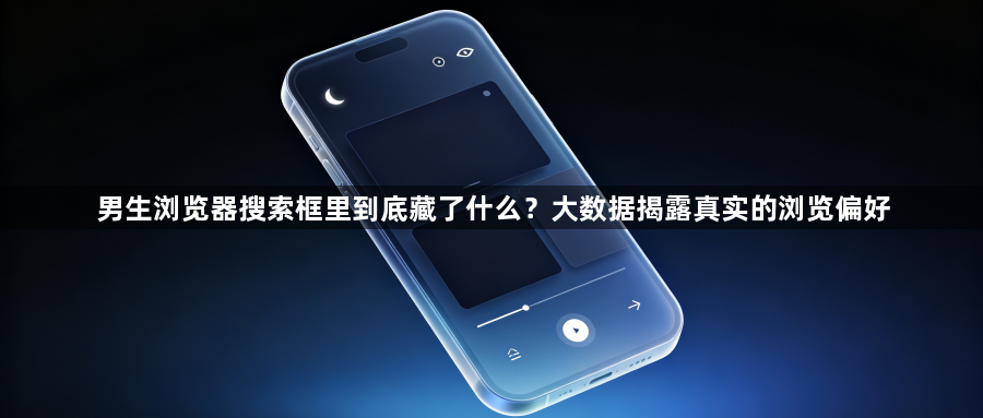 男生浏览器搜索框里到底藏了什么?大数据揭露真实的浏览偏好1