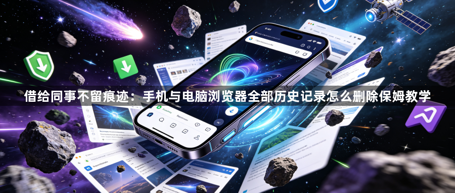 借给同事不留痕迹：手机与电脑浏览器全部历史记录怎么删除保姆教学1