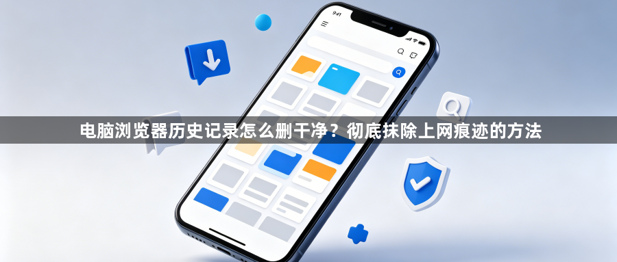 电脑浏览器历史记录怎么删干净？彻底抹除上网痕迹的方法1