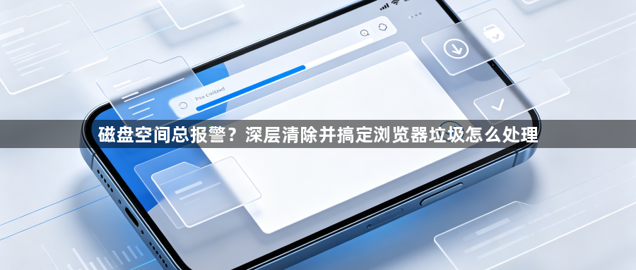磁盘空间总报警?深层清除并搞定浏览器垃圾怎么处理1