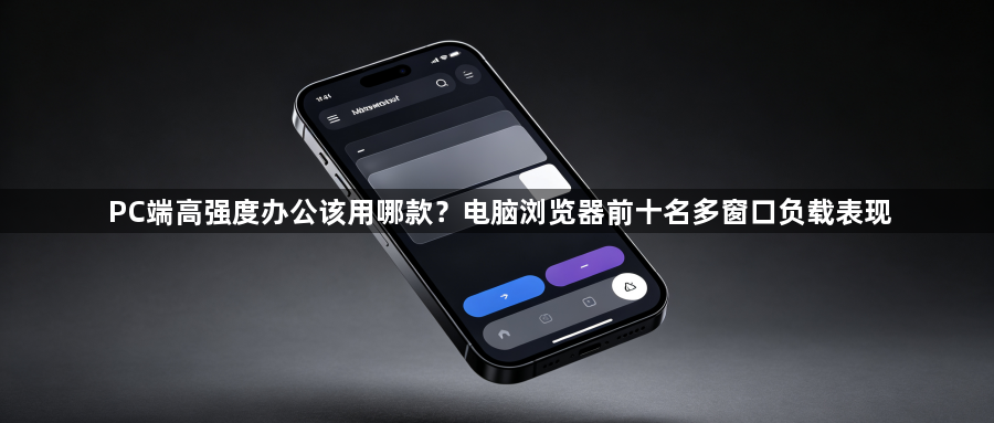 PC端高强度办公该用哪款?电脑浏览器前十名多窗口负载表现1