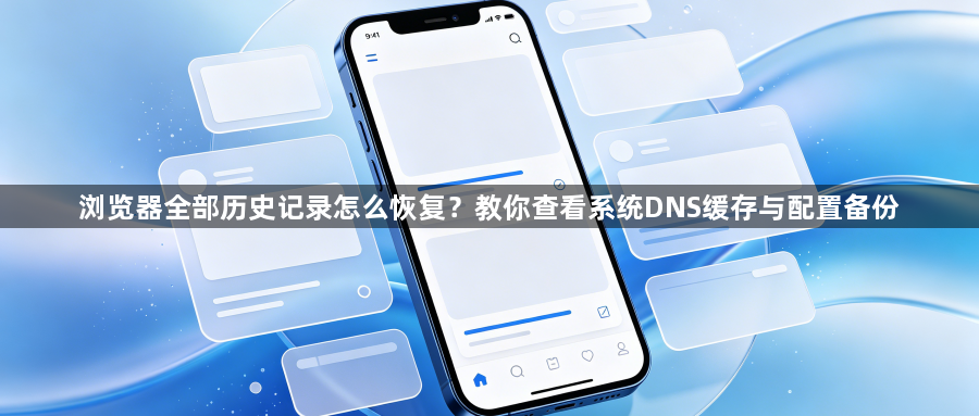 浏览器全部历史记录怎么恢复？教你查看系统DNS缓存与配置备份1