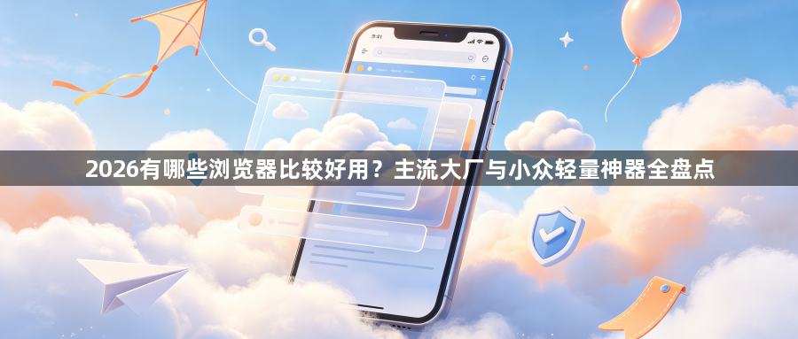 2026有哪些浏览器比较好用？主流大厂与小众轻量神器全盘点1