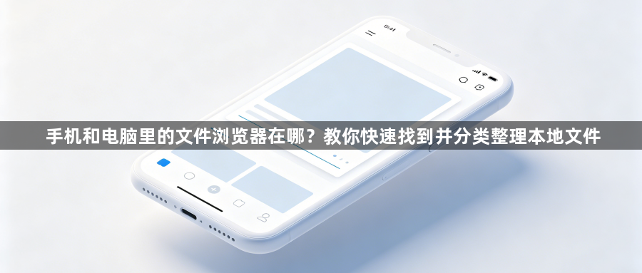 手机和电脑里的文件浏览器在哪?教你快速找到并分类整理本地文件1