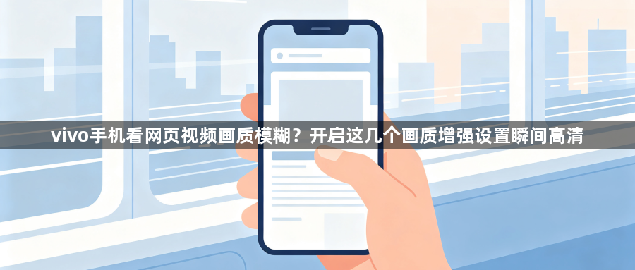 vivo手机看网页视频画质模糊?开启这几个画质增强设置瞬间高清1